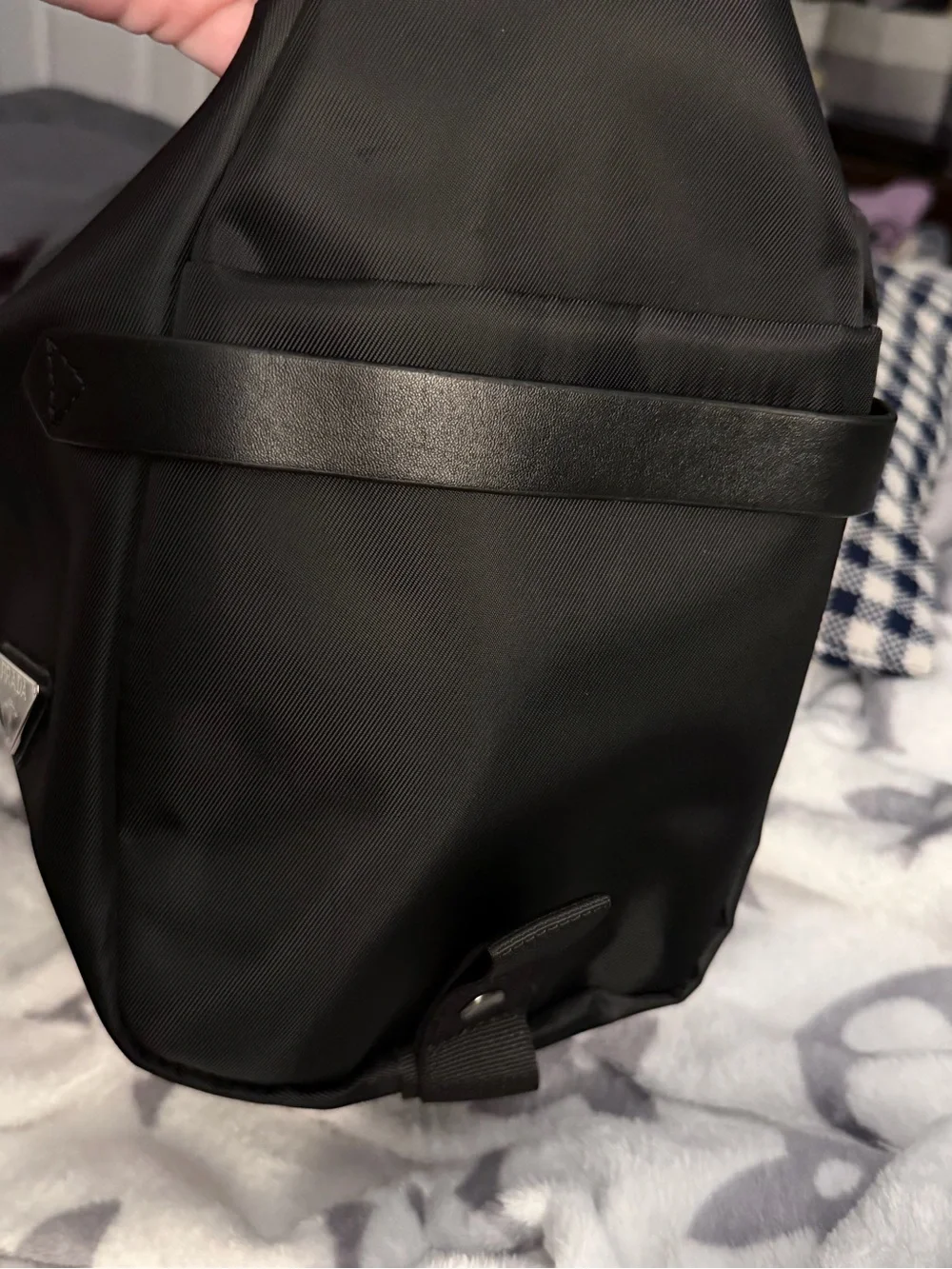 Source Unknown Black Nylon Crossbody Shoulder Bag